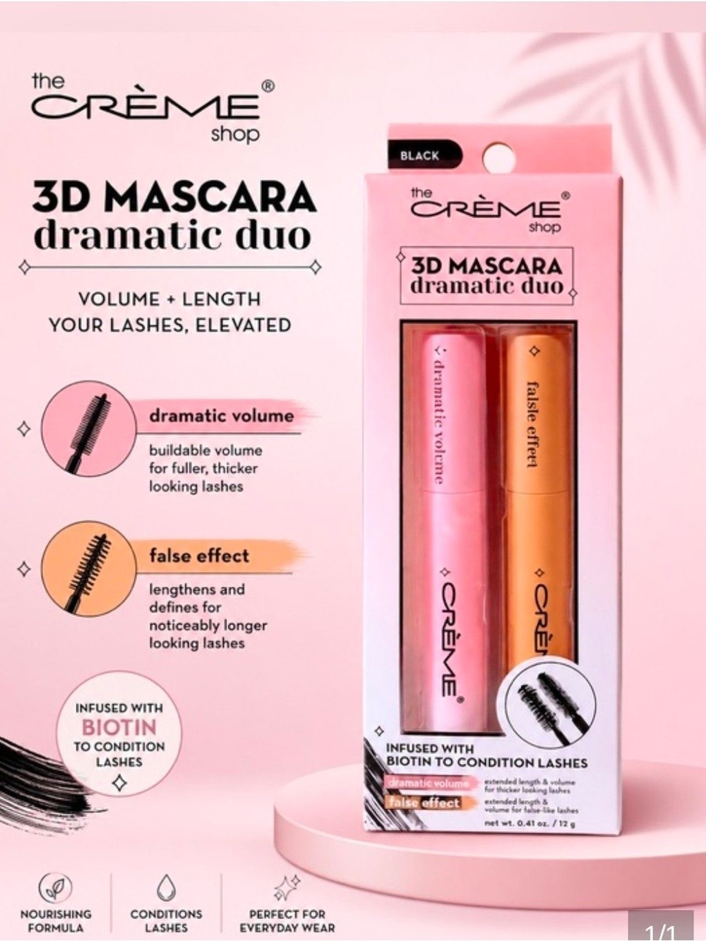 The Crème Shop 3D Mascara Dramatic Duo